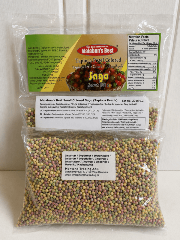 Malabon`s Best Sago Pearls Colored Small250g.