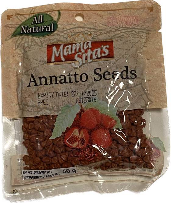 Hovedbilde MAMA SITAS Annatto Seeds 50g.