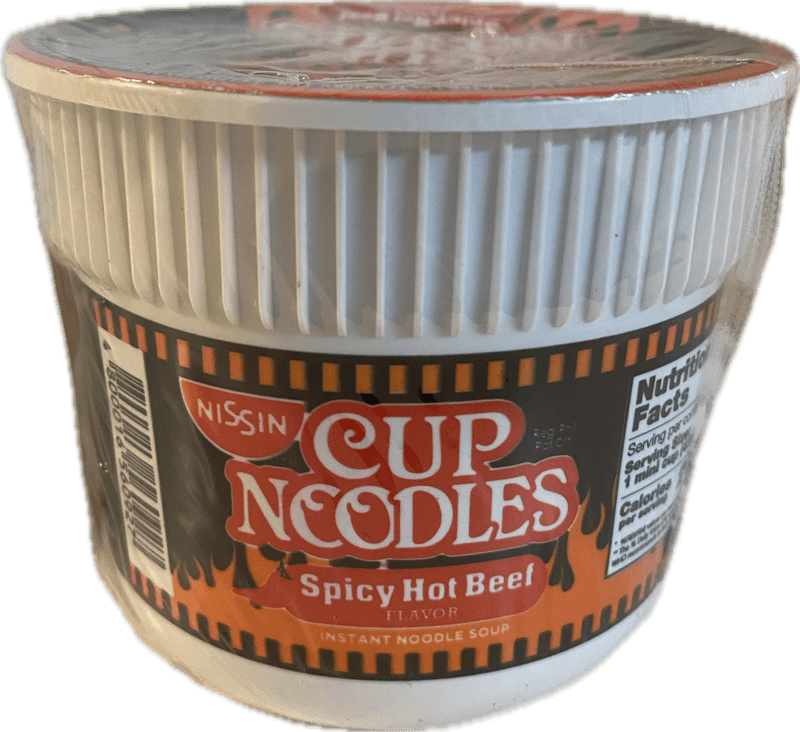 Nissin Mini Cup Noodles Spicy Beef 45g.