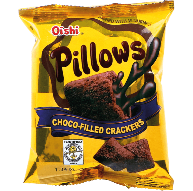 Hovedbilde Oishi Pillows Choco-Filled Crackers38g.