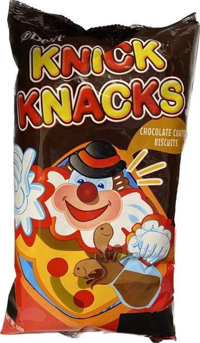 Hovedbilde Knick Knacks Chocolate Coated Biscuits 50g